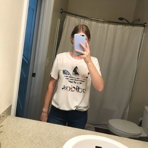 Genuine Adidas White t shirt